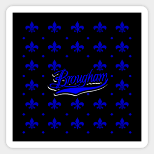 Caprice Brougham Pattern Blue Sticker